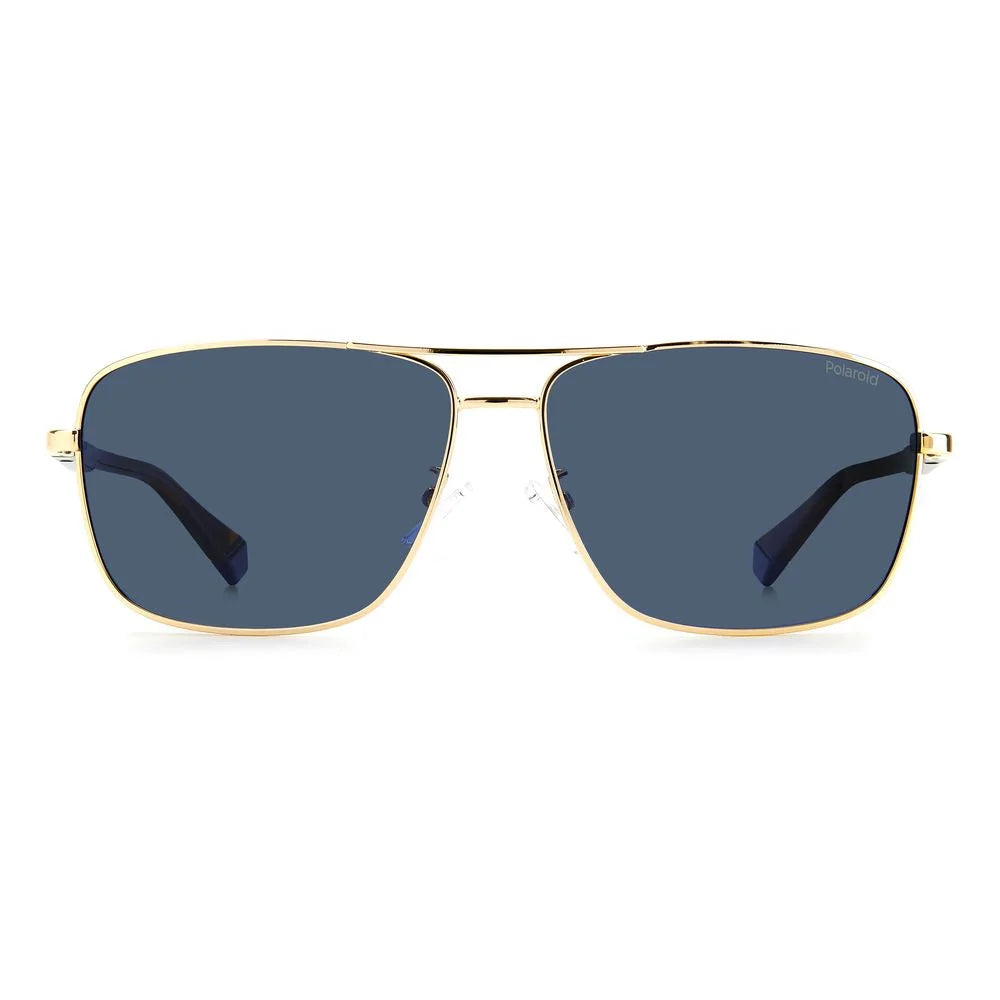 Polaroid Gold Metal Sunglasses