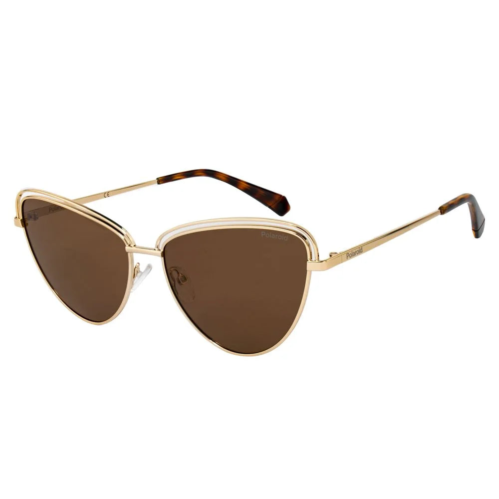 Polaroid Gold Metal Sunglasses - Sunglasses