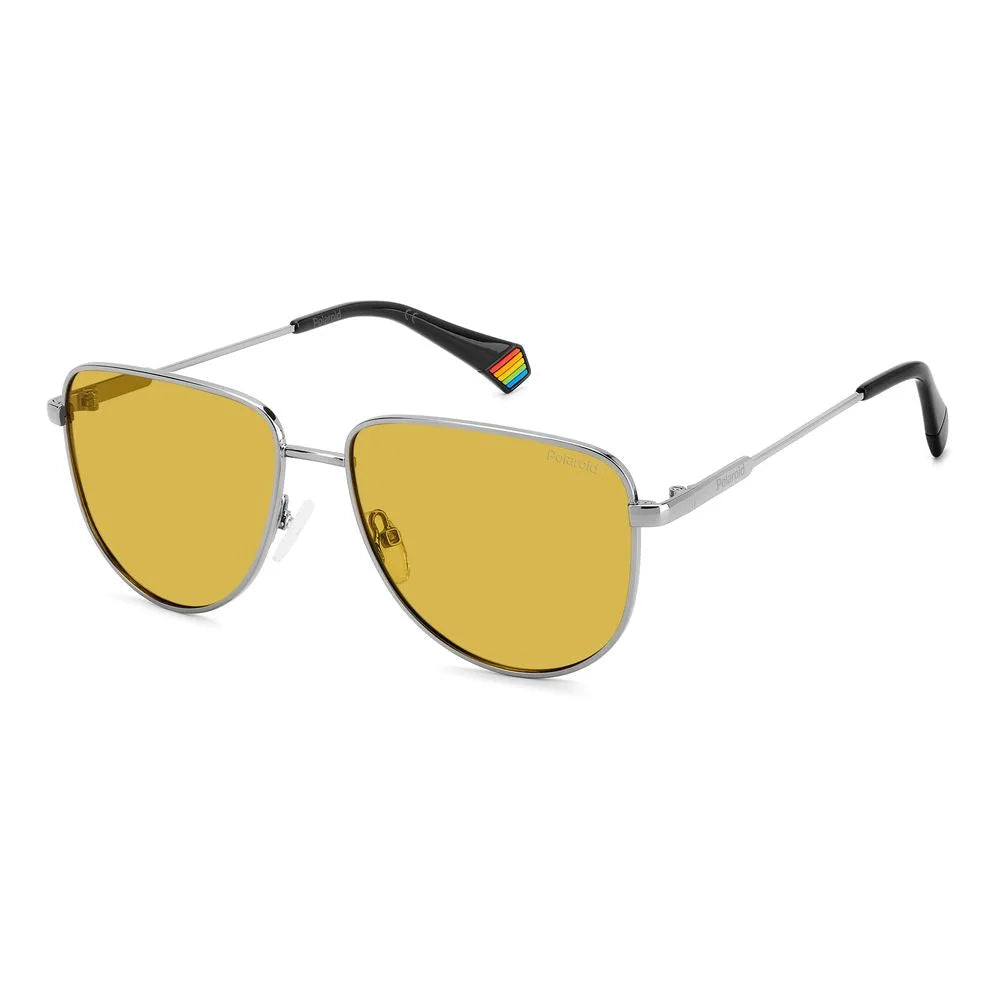 Polaroid Gray Metal Sunglasses - Sunglasses