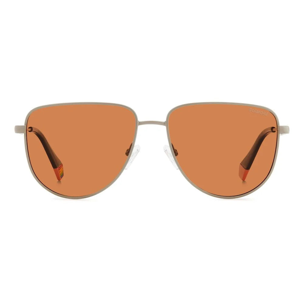 Polaroid Gray Metal Sunglasses - Sunglasses