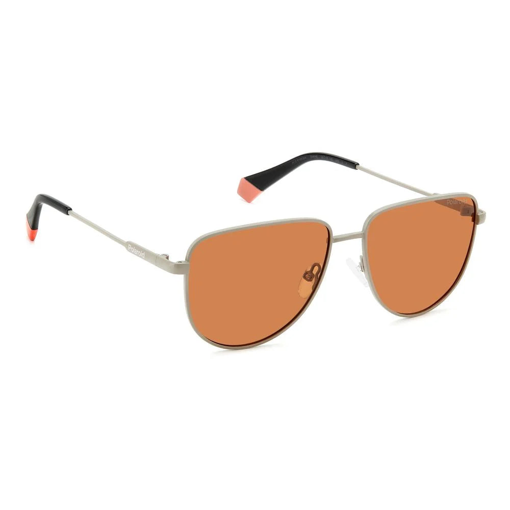 Polaroid Gray Metal Sunglasses - Sunglasses