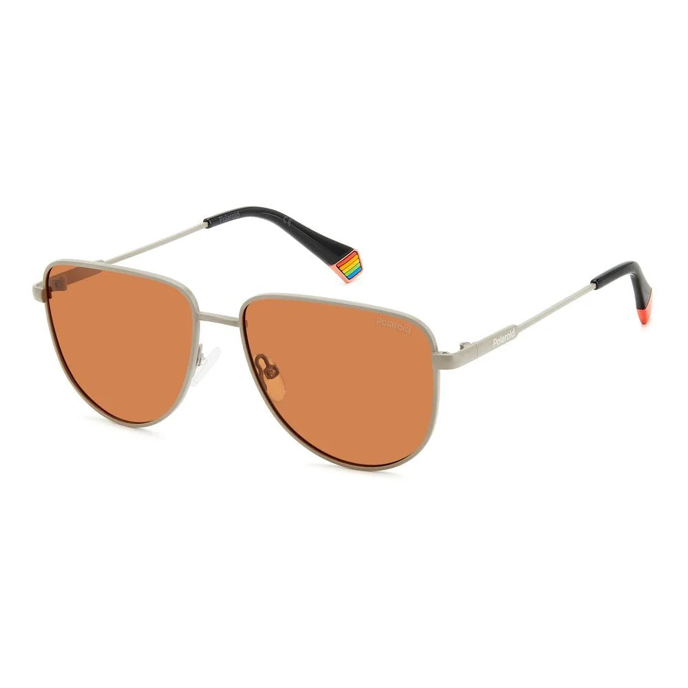 Polaroid Gray Metal Sunglasses - Sunglasses