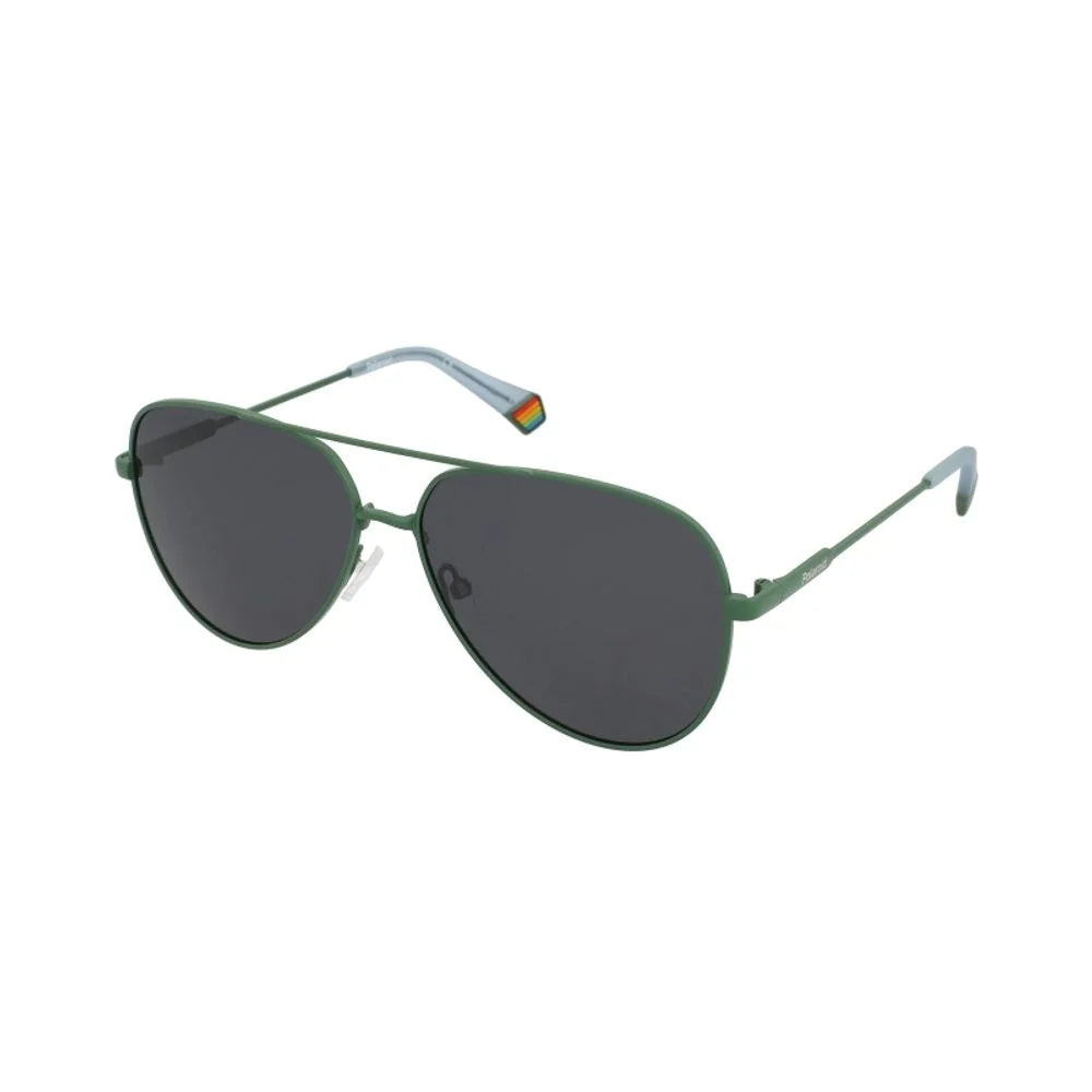 Polaroid Green Metal Sunglasses - Sunglasses