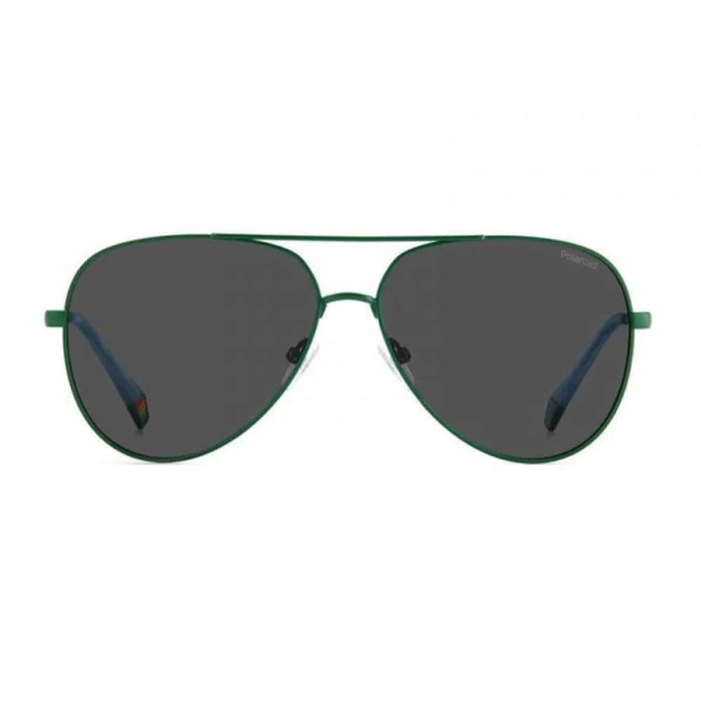 Polaroid Green Metal Sunglasses - Sunglasses