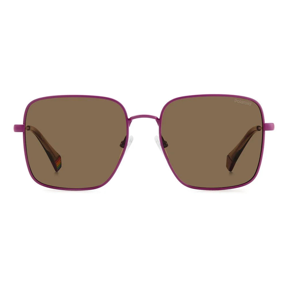 Polaroid Purple Metal Sunglasses - Sunglasses