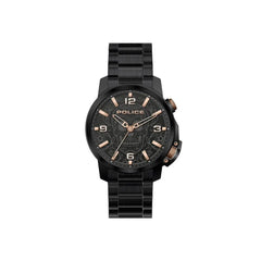 Police Black Stainless Steel Dress Watch