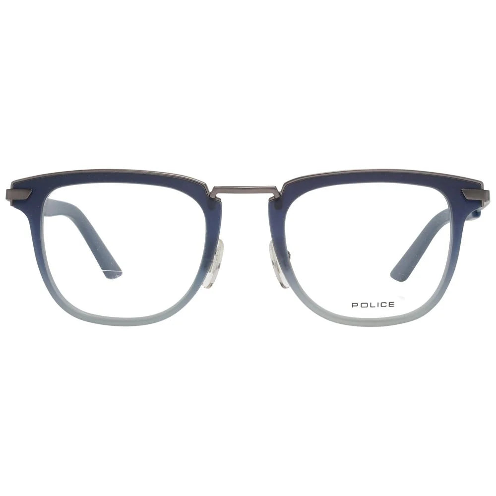 Police Blue Men Glasses Frame - Eyeglasses
