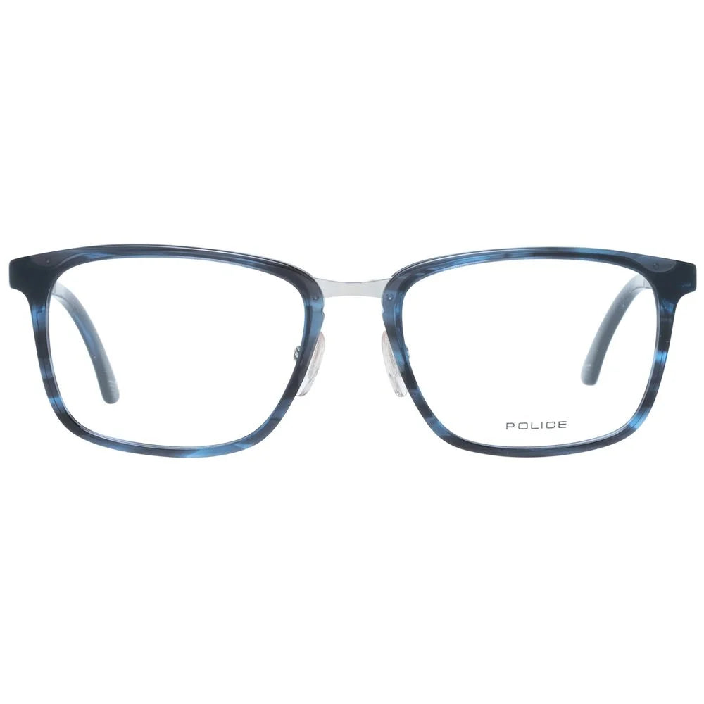 Police Blue Men Glasses Frame - Eyeglasses