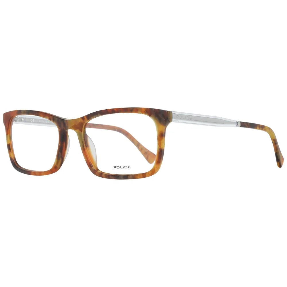 Police Brown Men Glasses Frame - Eyeglasses