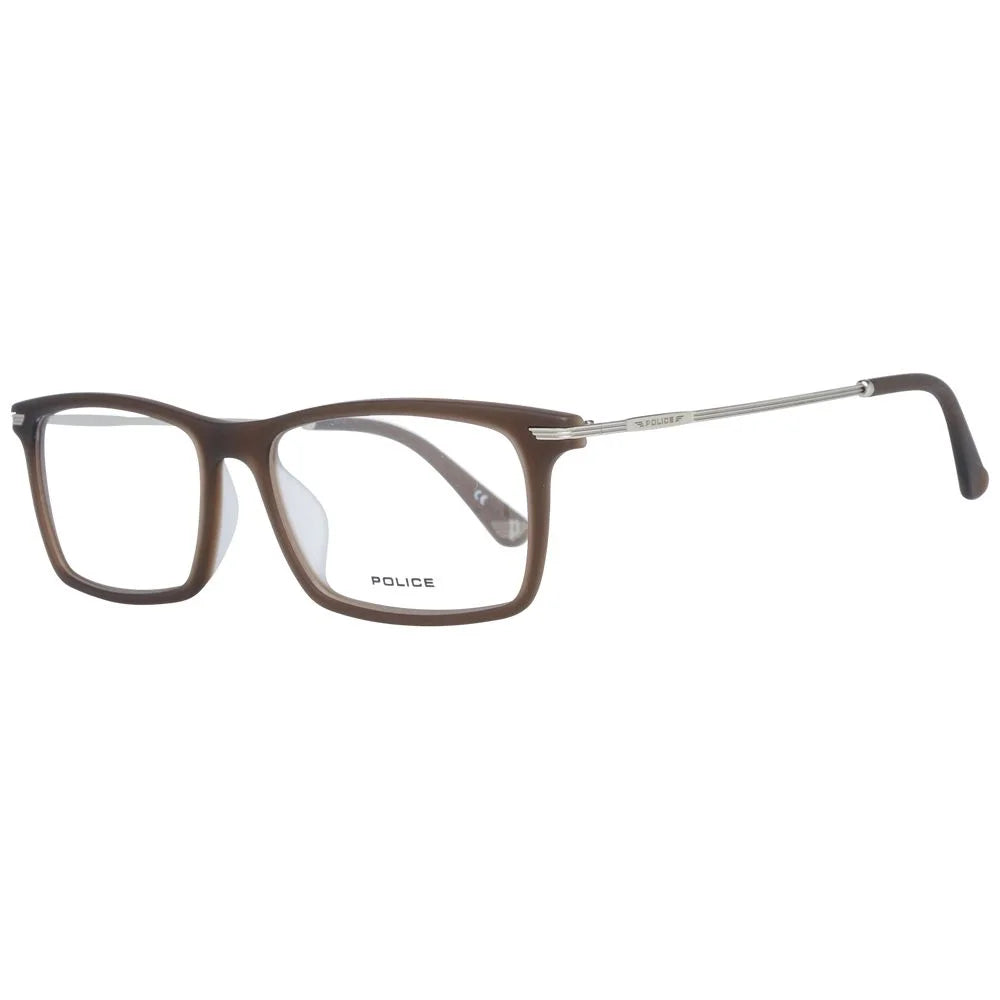 Police Brown Men Glasses Frame - Eyeglasses
