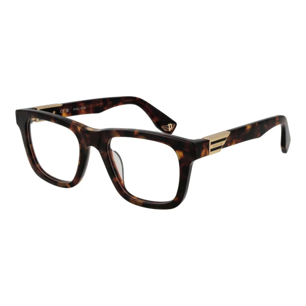 Police Brown Men Glasses Frame - Eyeglasses