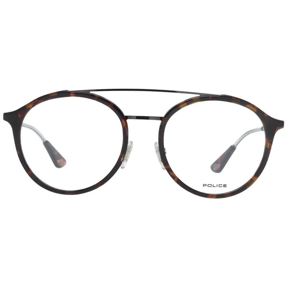 Police Brown Men Glasses Frame - Eyeglasses