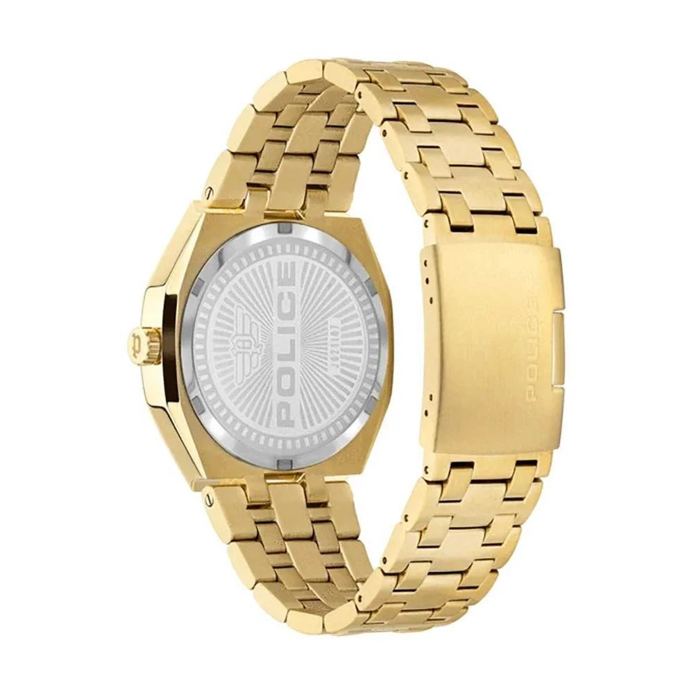Police Gold Stainless Steel Watch - Watches