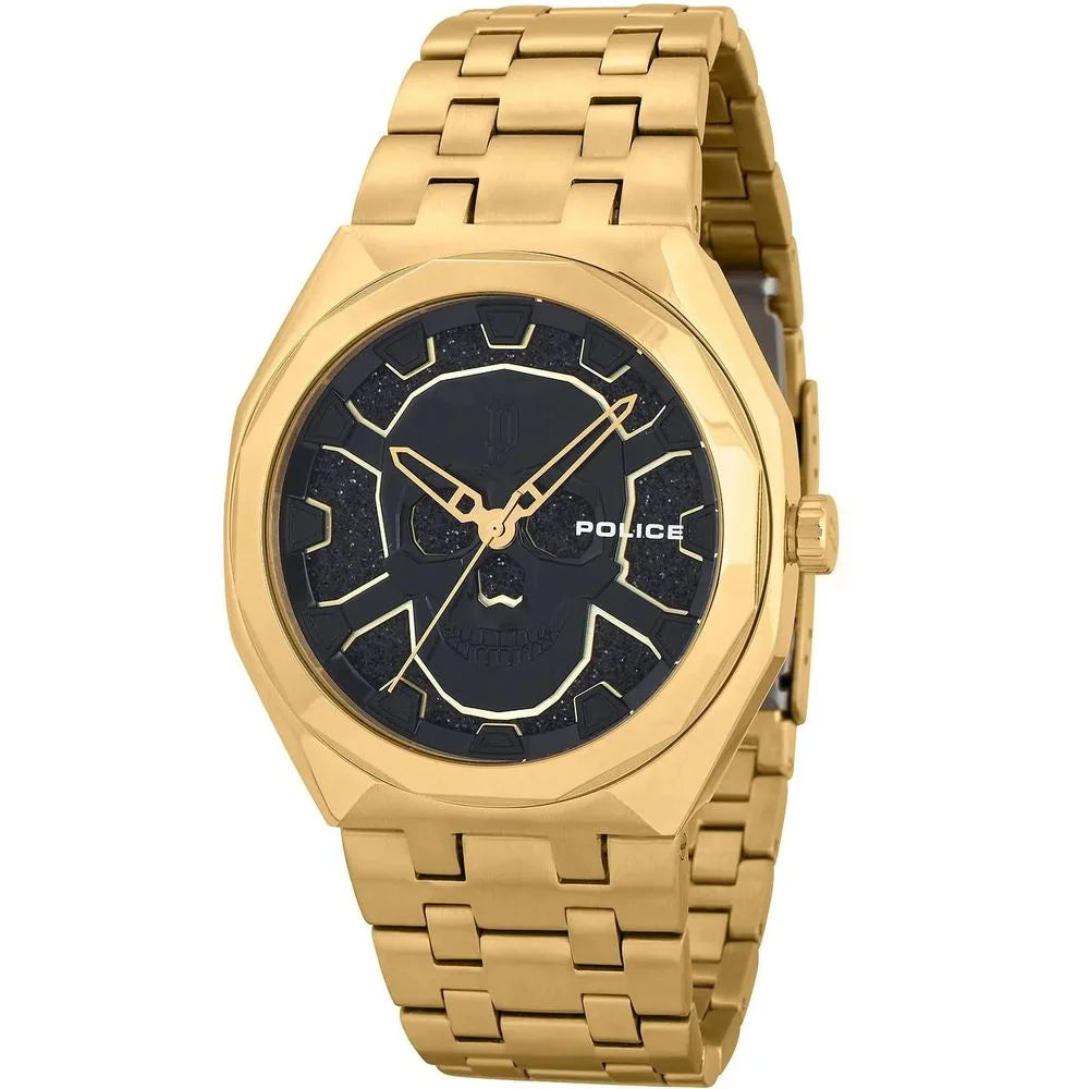 Police Gold Stainless Steel Watch - Watches