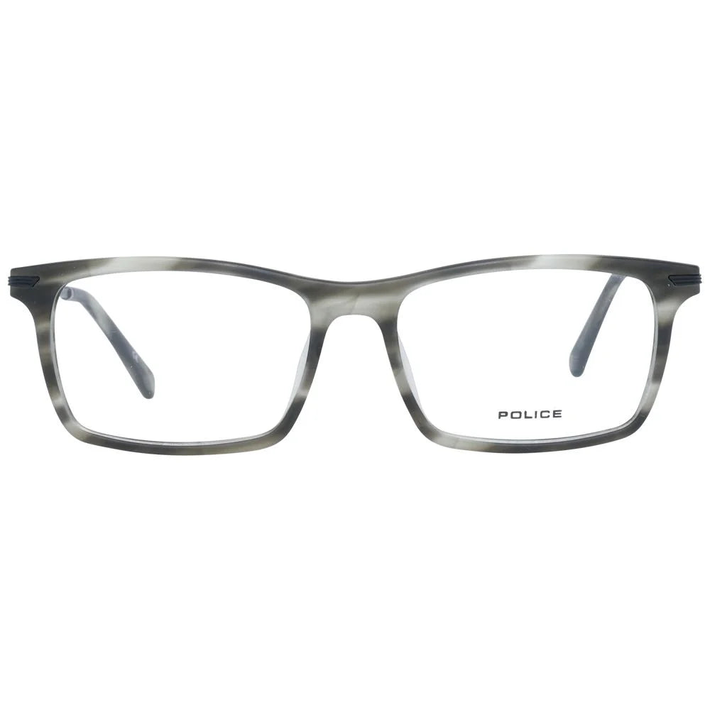 Police Gray Men Glasses Frame - Eyeglasses
