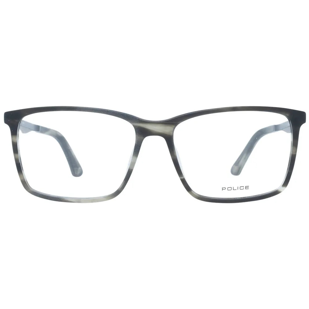 Police Gray Men Glasses Frame - Eyeglasses