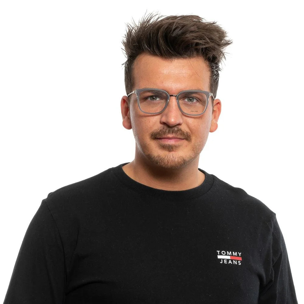 Police Gray Men Glasses Frame - Eyeglasses