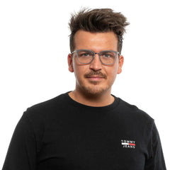 Police Gray Men Glasses Frame - Eyeglasses