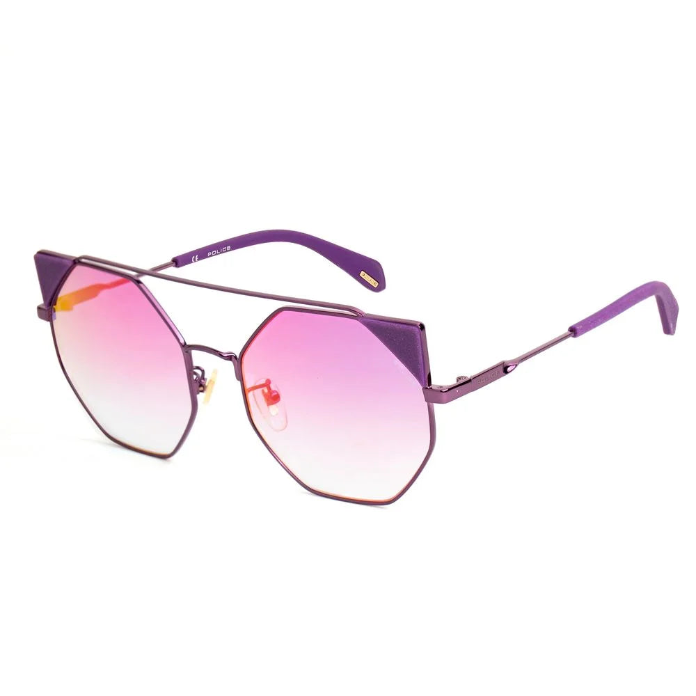 Police Purple Metal Sunglasses - Sunglasses