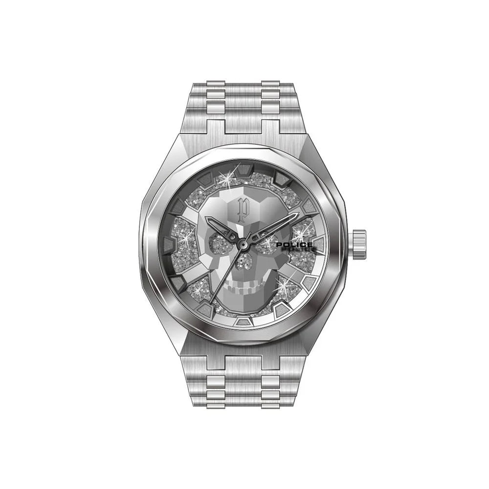 Police Silver Stainless Steel Watch