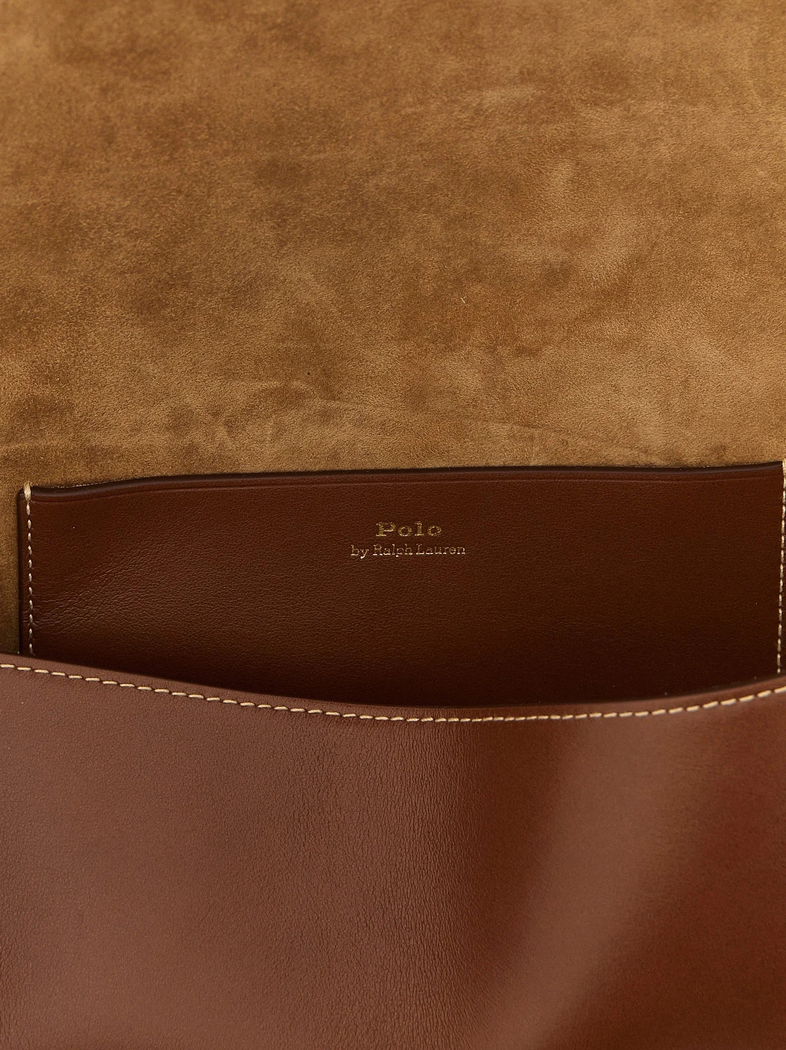Polo Ralph Lauren Brown Cowhide Clutch Bag