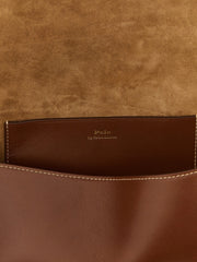 Polo Ralph Lauren Brown Cowhide Clutch Bag