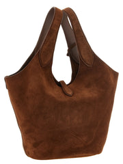 Polo Ralph Lauren Brown Cowhide Tote Bag