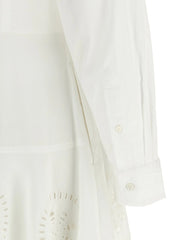 Polo Ralph Lauren White Cotton Midi Dress - 8