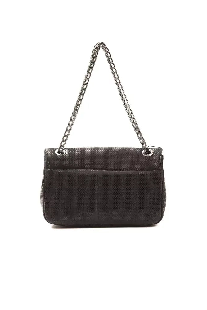Pompei Donatella Black Leather Women Crossbody Bag - Cross Body Bags