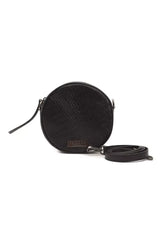 Pompei Donatella Black Leather Women Crossbody Bag - Cross Body Bags