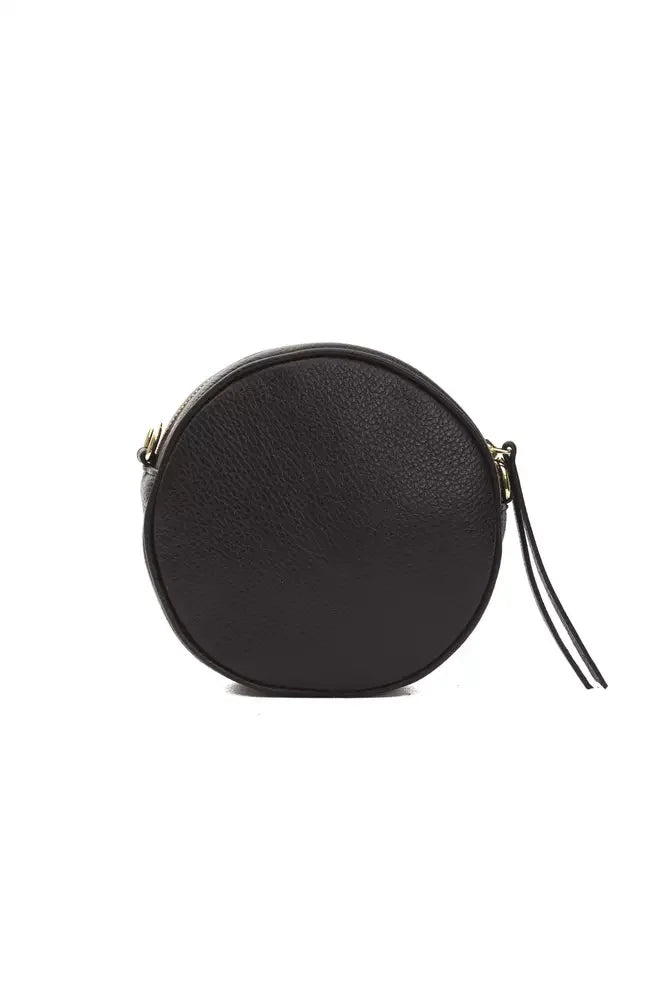 Pompei Donatella Black Leather Women Crossbody Bag - Cross Body Bags