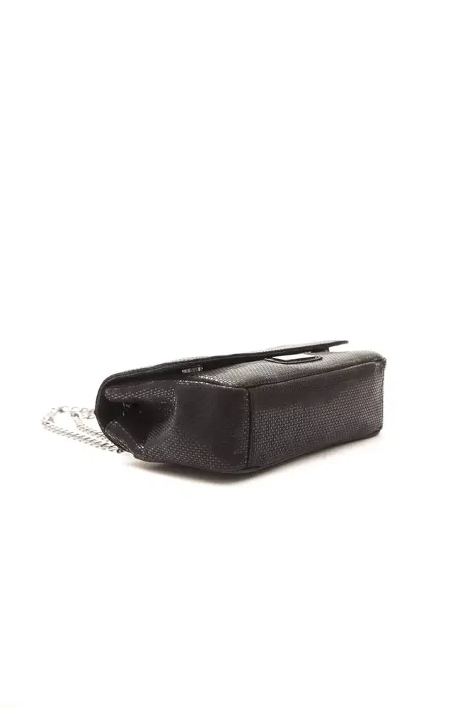 Pompei Donatella Black Leather Women Crossbody Bag - Cross Body Bags