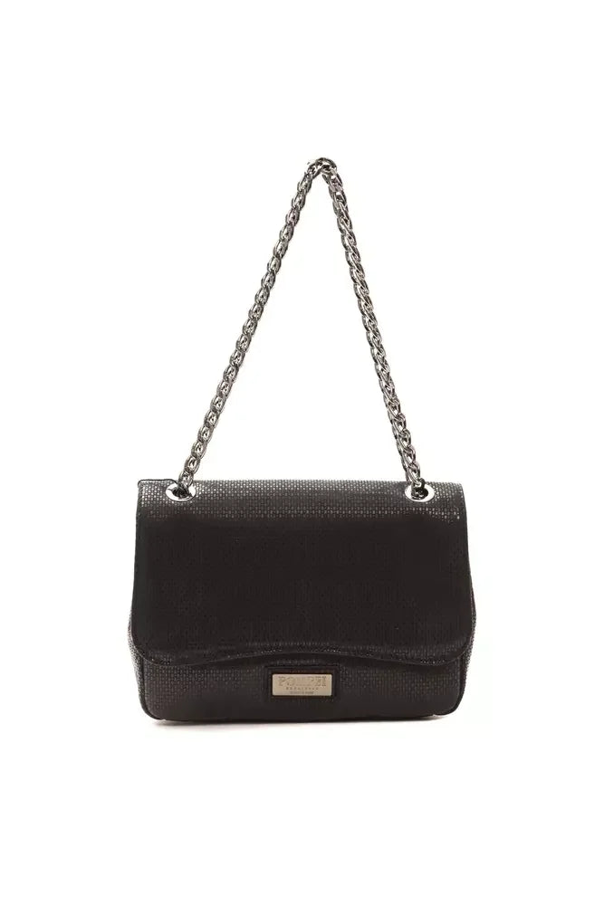 Pompei Donatella Black Leather Women Crossbody Bag - Cross Body Bags
