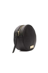 Pompei Donatella Black Leather Women Crossbody Bag - Cross Body Bags