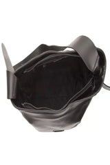 Pompei Donatella Black Leather Women Shoulder Bag - Shoulder Bags