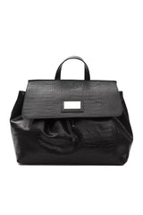 Pompei Donatella Black Leather Women Shoulder Bag - Shoulder Bags