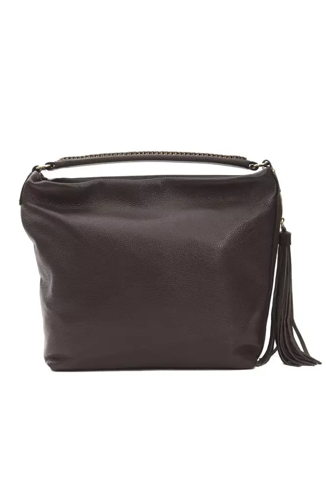Pompei Donatella Brown Leather Women Shoulder Bag - Shoulder Bags
