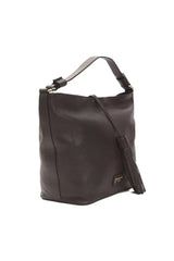 Pompei Donatella Brown Leather Women Shoulder Bag - Shoulder Bags
