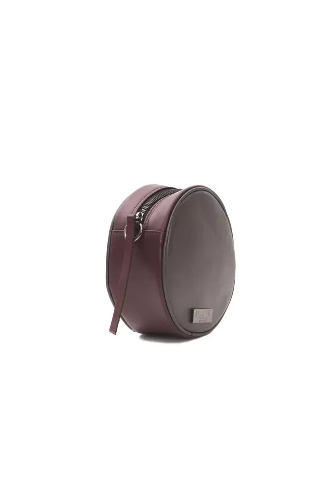 Pompei Donatella Burgundy Leather Women Crossbody Bag - Cross Body Bags