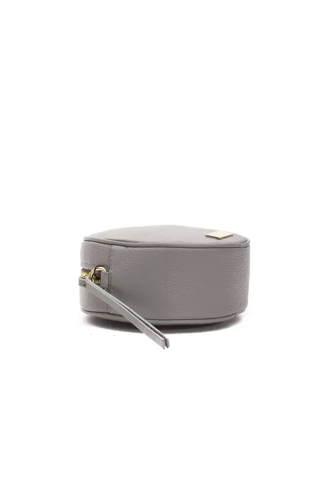 Pompei Donatella Gray Leather Women Crossbody Bag - Cross Body Bags