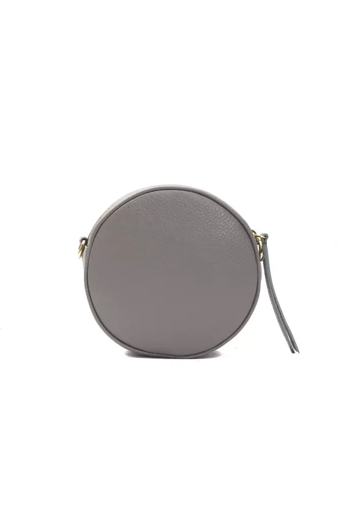 Pompei Donatella Gray Leather Women Crossbody Bag - Cross Body Bags