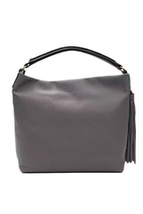 Pompei Donatella Gray Leather Women Shoulder Bag - Shoulder Bags