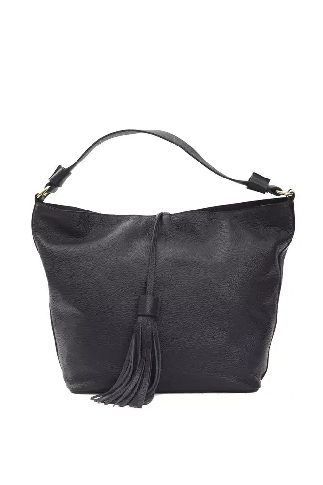 Pompei Donatella Gray Leather Women Shoulder Bag - Shoulder Bags