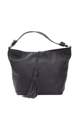 Pompei Donatella Gray Leather Women Shoulder Bag - Shoulder Bags