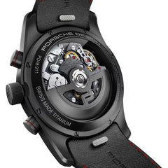 Porsche Design Black Leather Watch