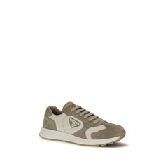 Prada Beige Calf Leather Bos Taurus Athletic Sneakers - EU45/US12