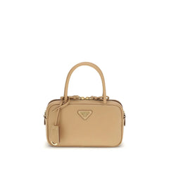 Prada Beige Calf Leather Bos Taurus Handbag