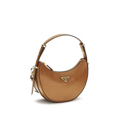 Bolso bandolera de ante de vaca beige de Prada