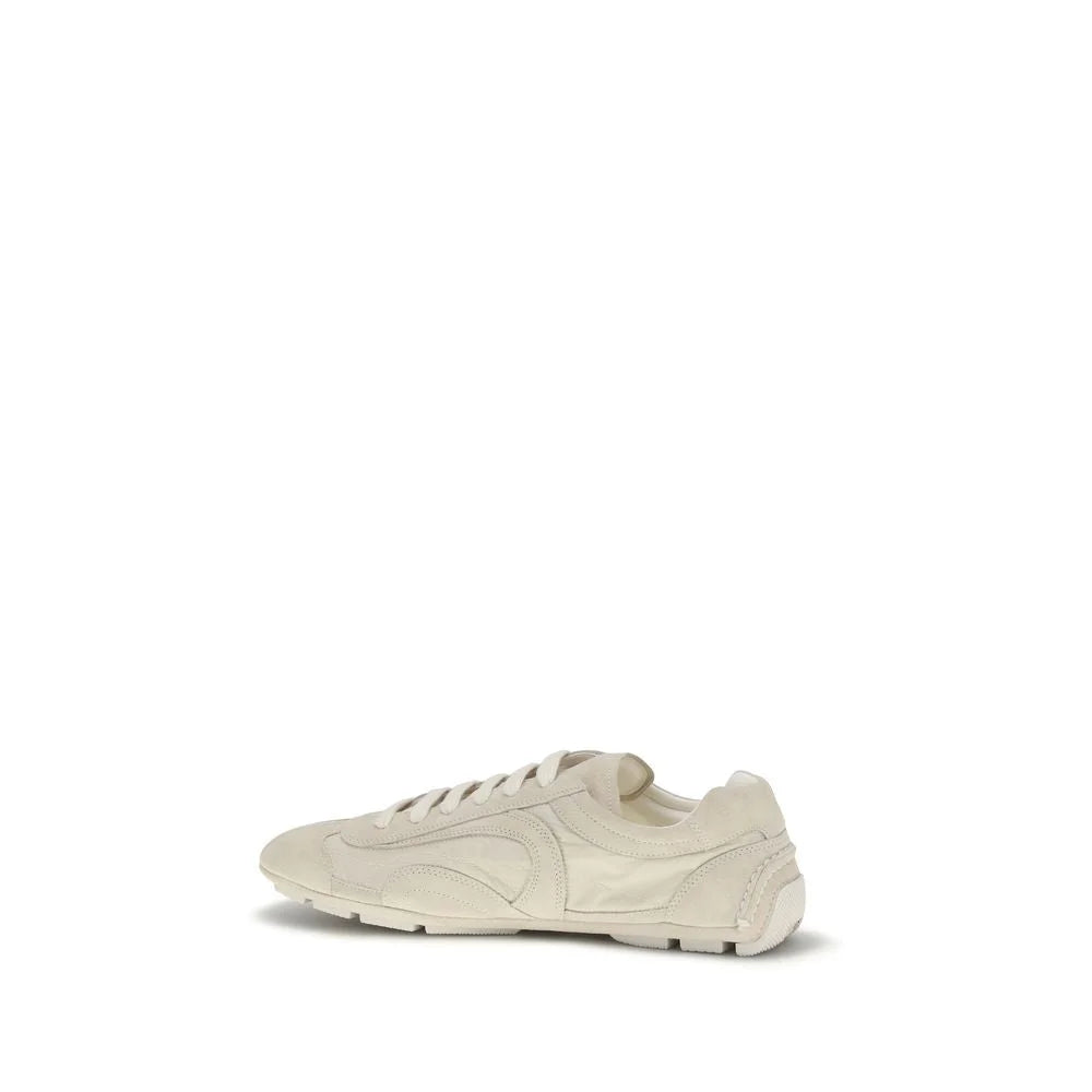 Sneakers Prada Bos Taurus em Pele Bege