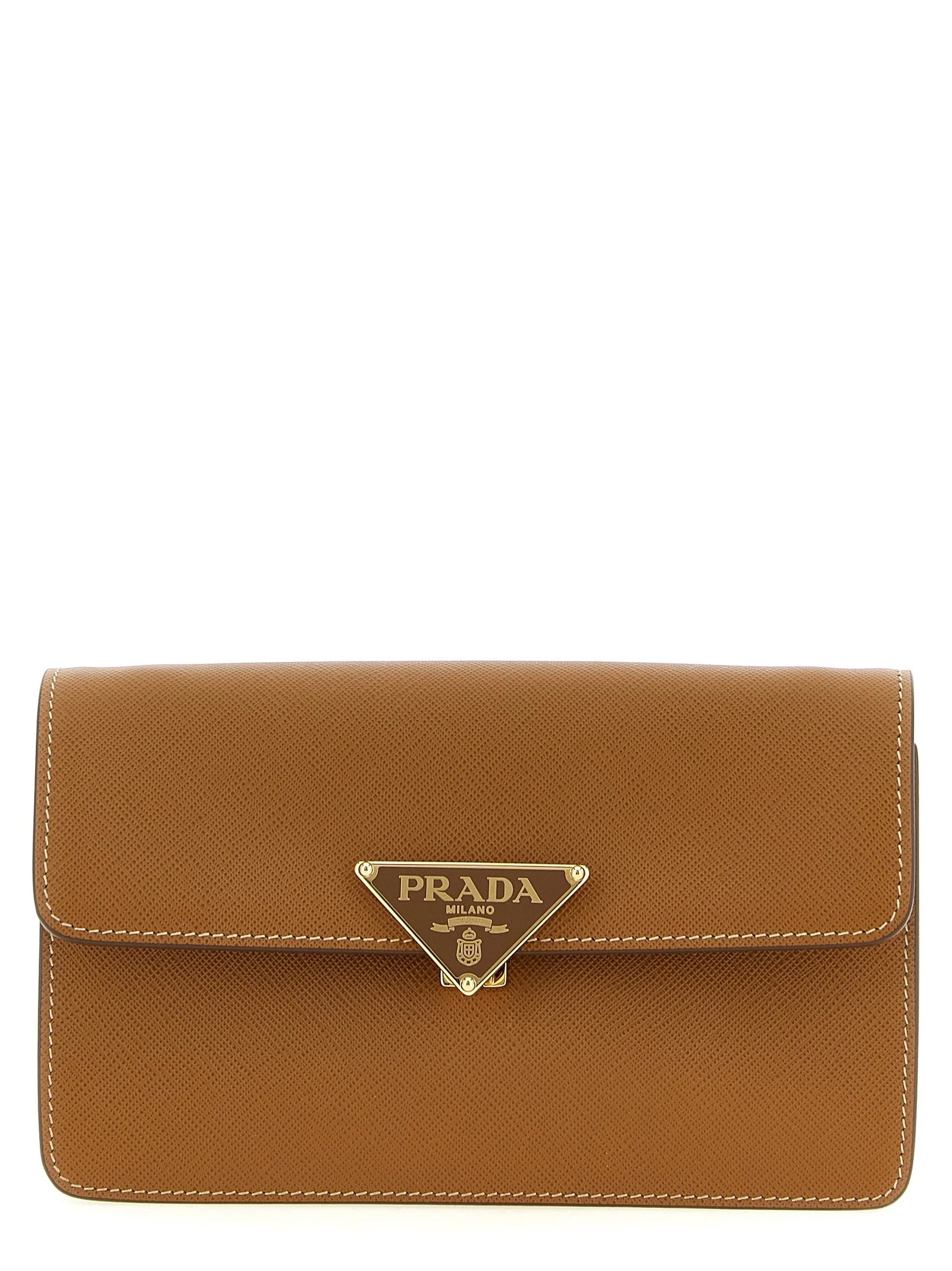 Prada Beige Calfskin Crossbody Bag